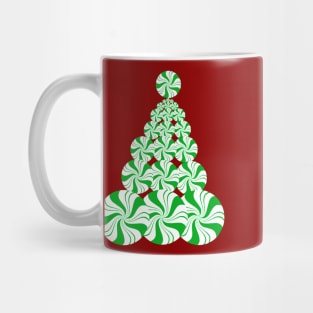 Christmas Green Peppermint Tree Mug